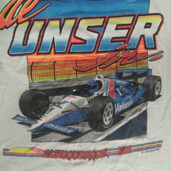 Vintage Al Unser Jr. Indy Car World Series Champion 1990 Tank Top - Picture 3 of 7